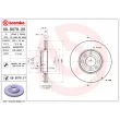 Jeu de 2 disques de frein avant BREMBO 09.9078.21 - Visuel 2