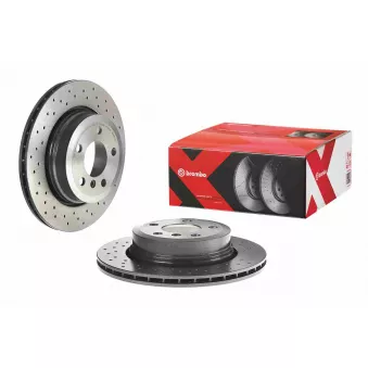 Jeu de 2 disques de frein arrière BREMBO 09.9573.1X