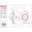 Jeu de 2 disques de frein avant BREMBO 09.9608.24 - Visuel 2