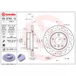 Jeu de 2 disques de frein arrière BREMBO 09.9793.1X - Visuel 2