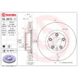 Jeu de 2 disques de frein avant BREMBO 09.9870.11 - Visuel 2