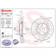 Jeu de 2 disques de frein avant BREMBO 09.A417.1X - Visuel 2