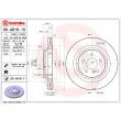 Jeu de 2 disques de frein arrière BREMBO 09.A818.11 - Visuel 2