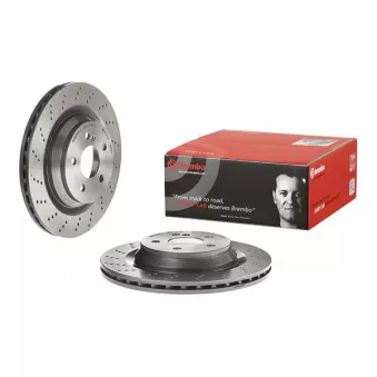 Jeu de 2 disques de frein arrière BREMBO 09.A818.21