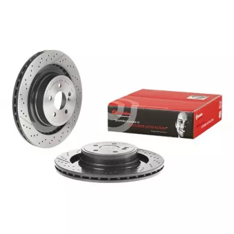 Jeu de 2 disques de frein arrière BREMBO 09.A822.11