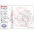 Jeu de 2 disques de frein avant BREMBO 09.A829.2X - Visuel 2