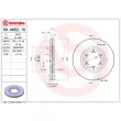 Jeu de 2 disques de frein avant BREMBO 09.A862.10 - Visuel 2