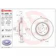 Jeu de 2 disques de frein avant BREMBO 09.A866.10 - Visuel 2