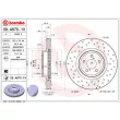 Jeu de 2 disques de frein avant BREMBO 09.A870.1X - Visuel 2