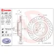 Jeu de 2 disques de frein arrière BREMBO 09.A961.21 - Visuel 2