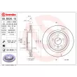 Jeu de 2 disques de frein arrière BREMBO 09.B026.11 - Visuel 2