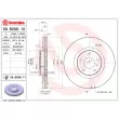 Jeu de 2 disques de frein avant BREMBO 09.B266.11 - Visuel 2