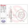 Jeu de 2 disques de frein avant BREMBO 09.B596.11 - Visuel 2