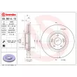 Jeu de 2 disques de frein avant BREMBO 09.B614.10 - Visuel 2