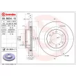 Jeu de 2 disques de frein avant BREMBO 09.B634.11 - Visuel 2