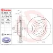 Jeu de 2 disques de frein avant BREMBO 09.B636.10 - Visuel 2