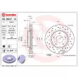 Jeu de 2 disques de frein avant BREMBO 09.B647.1X - Visuel 2