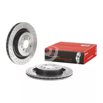 Jeu de 2 disques de frein arrière BREMBO 09.B710.11