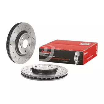 Jeu de 2 disques de frein avant BREMBO 09.B807.51