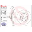 Jeu de 2 disques de frein arrière BREMBO 09.B842.31 - Visuel 2