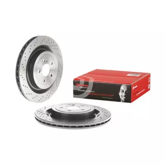 Jeu de 2 disques de frein arrière BREMBO 09.B879.11