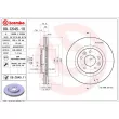 Jeu de 2 disques de frein avant BREMBO 09.C545.11 - Visuel 2