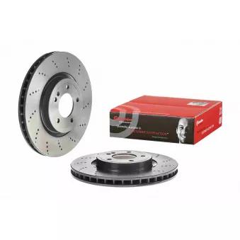 Jeu de 2 disques de frein arrière BREMBO 09.D763.11