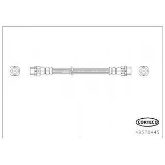 Flexible de frein arrière gauche CORTECO 49378449