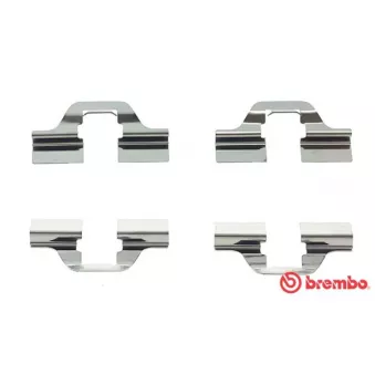 Kit d'accessoires, plaquette de frein à disque BREMBO A 02 205