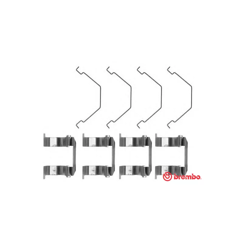 Kit d'accessoires, plaquette de frein à disque BREMBO A 02 266
