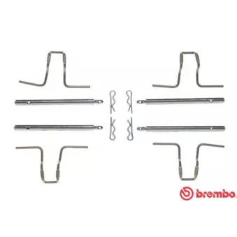 Kit d'accessoires, plaquette de frein à disque BREMBO A 02 278