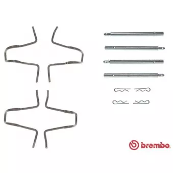 Kit d'accessoires, plaquette de frein à disque BREMBO A 02 280