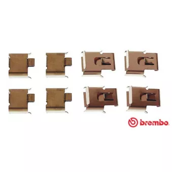 Kit d'accessoires, plaquette de frein à disque BREMBO A 02 284