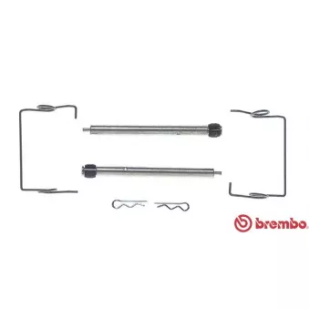 Kit d'accessoires, plaquette de frein à disque BREMBO A 02 301