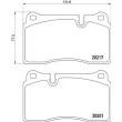 Jeu de 4 plaquettes de frein avant BREMBO P 02 002 - Visuel 2