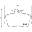 Jeu de 4 plaquettes de frein avant BREMBO P 06 017 - Visuel 2