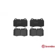 Jeu de 4 plaquettes de frein avant BREMBO P 06 018 - Visuel 1