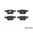 Jeu de 4 plaquettes de frein avant BREMBO P 06 057 - Visuel 1