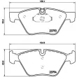 Jeu de 4 plaquettes de frein avant BREMBO P 06 057X - Visuel 2