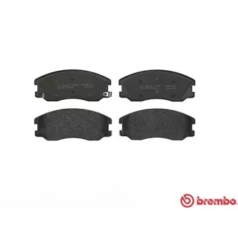 Jeu de 4 plaquettes de frein avant BREMBO P 10 003