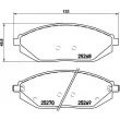 Jeu de 4 plaquettes de frein avant BREMBO P 10 054 - Visuel 2