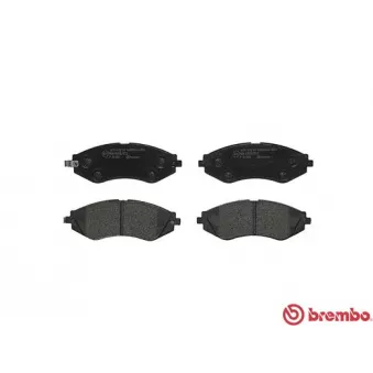 Jeu de 4 plaquettes de frein avant BREMBO P 15 002