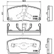 Jeu de 4 plaquettes de frein avant BREMBO P 16 005 - Visuel 2