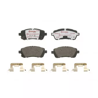 Jeu de 4 plaquettes de frein avant BREMBO P 16 013X