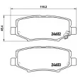 Jeu de 4 plaquettes de frein arrière BREMBO P 18 024 - Visuel 2