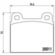 Jeu de 4 plaquettes de frein avant BREMBO P 23 001 - Visuel 2