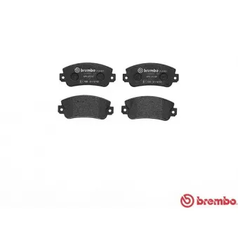 Jeu de 4 plaquettes de frein avant BREMBO P 23 021