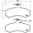 Jeu de 4 plaquettes de frein avant BREMBO P 23 022 - Visuel 2