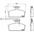 Jeu de 4 plaquettes de frein avant BREMBO P 23 024 - Visuel 2