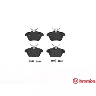 Jeu de 4 plaquettes de frein arrière BREMBO P 23 067